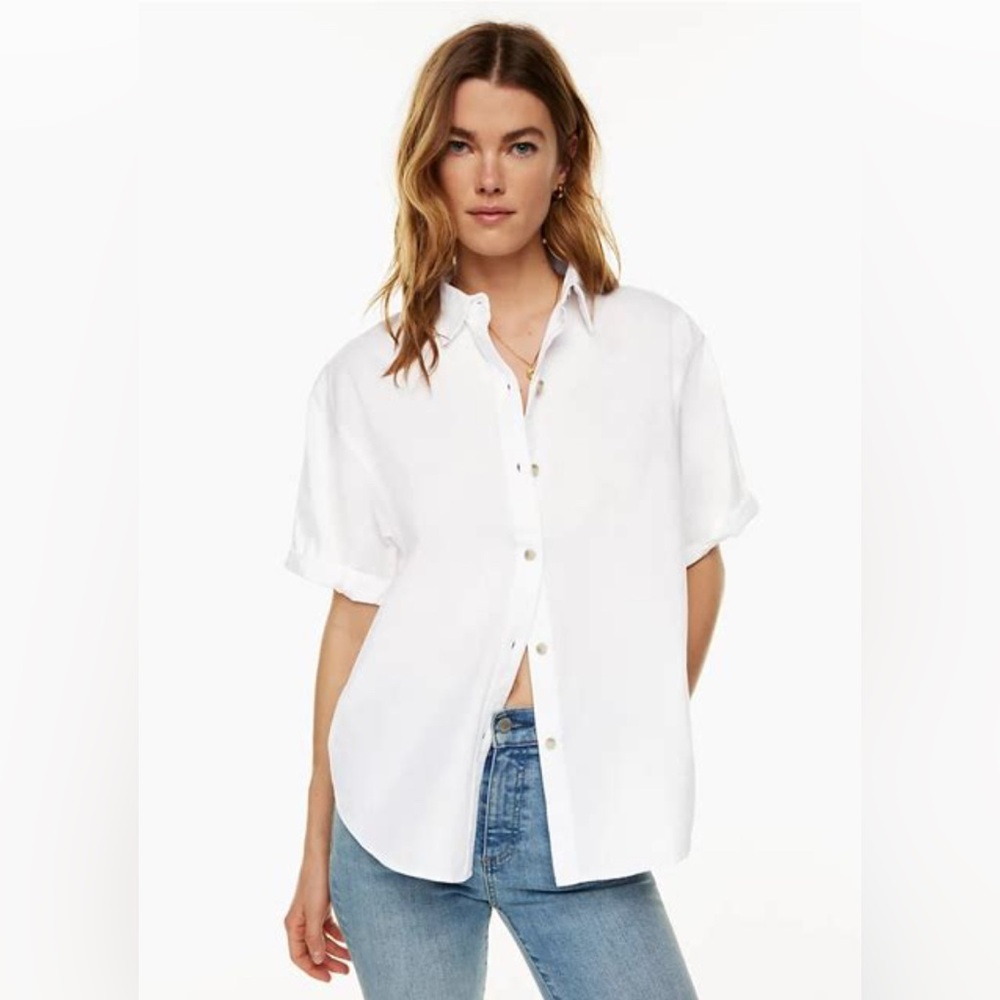 DENIM FORUM | Aritzia | The Jane Shirt | White | Size S